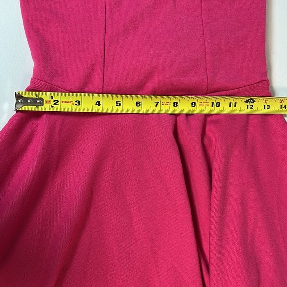ASOS Pink Mini Skater Dress with Bow Women’s Size- 6 - Picture 8 of 12